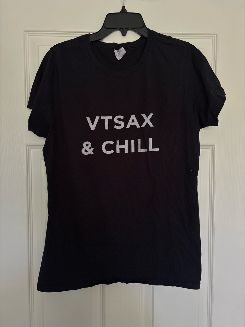VTSAX & CHILL Black Graphic Tee - Men's Casual Shirt